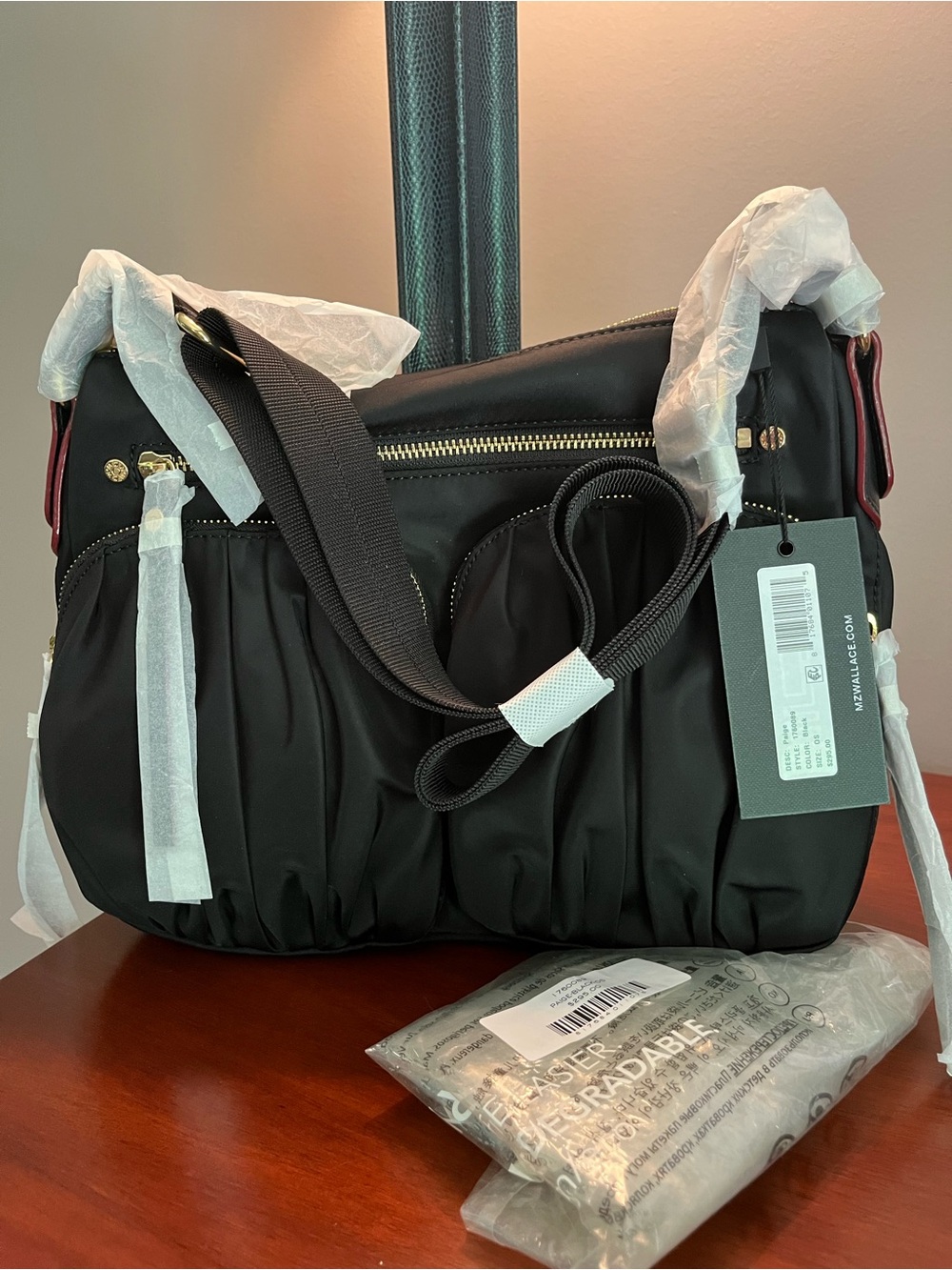 NWT MZ Wallace Black Bedford Paige